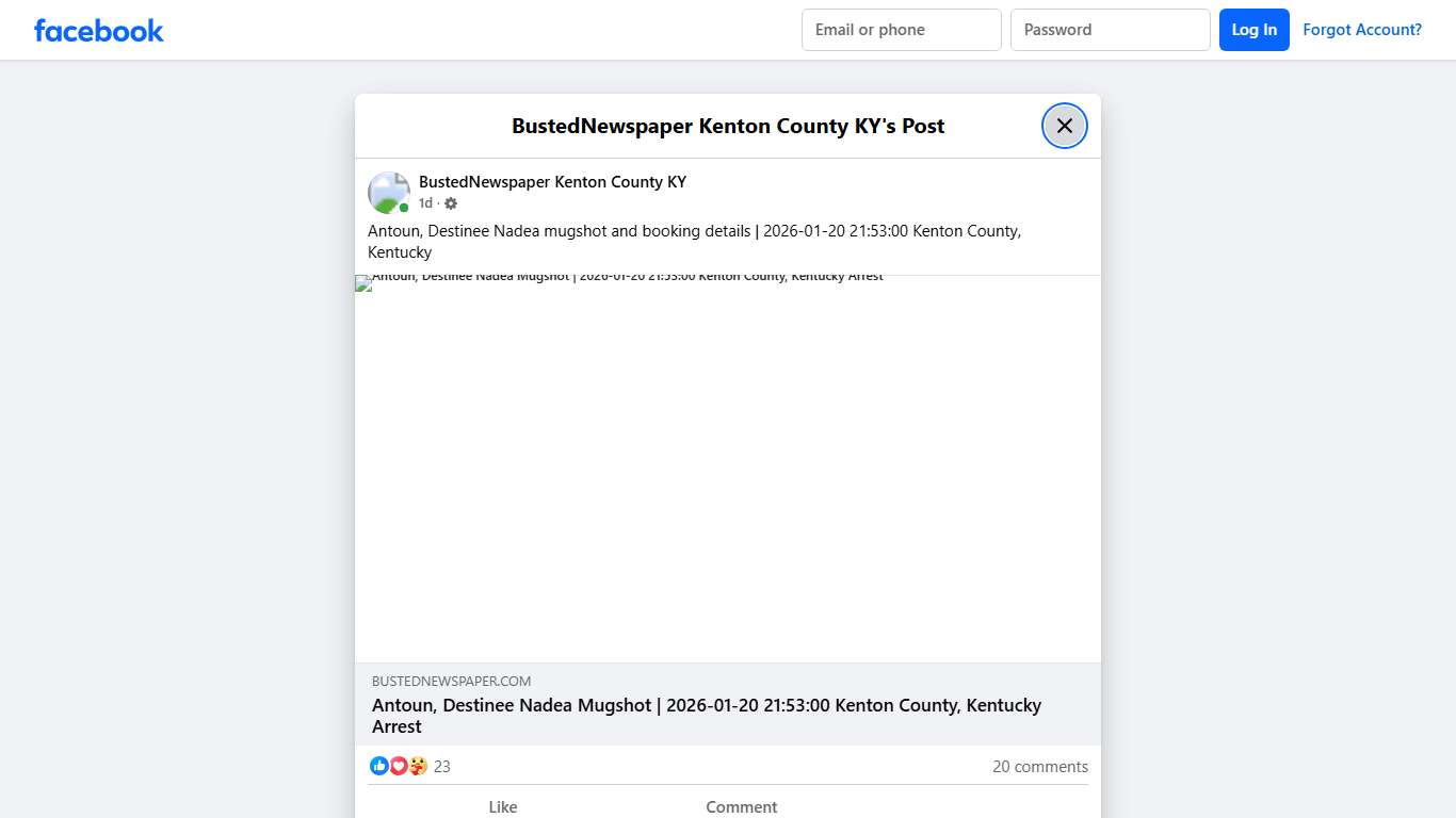 Antoun, Destinee Nadea... - BustedNewspaper Kenton County KY Facebook